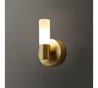 GWJKG Brass 7W Indoor Light Living Room Bedroom Hallway Warm White Decorative Wall Lamp with Gold Finish Ideal for Corridor and Stairs