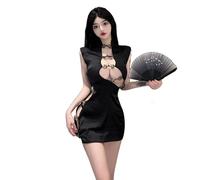 GWJKG Cheongsam Dress Chinese Qipao Traditional Style Anime Lingerie Bodycon Costume Babydoll Nightgown