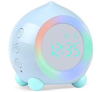 GWJKG Child Digital Alarm Clock with LED Nightlight for Boys Bedtime (Color: White)
