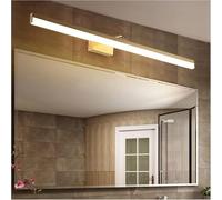 GWJKG Copper Acrylic Wall Lamp with Mirror Front for Bathroom and Bedroom Makeup Table