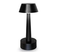 GWJKG Cordless Touch Portable Small Table Lamp, Battery Powered, Rechargeable 3 Way Dimmable Metal Restaurant Terrace Bar Suitable for Living Room, Dormitory, Office,(Swan Black)
