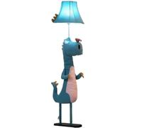 GWJKG Corner Creative Animal Shape Standing with Blue Lampshade Reading Lamp Tall Floor Lamps for Living Room