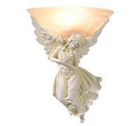 GWJKG Creative Angel Resin Wall Light, Elegant Bedroom, Living Room, Dining Room, Kitchen, Bar Decor 18.1x11.8 Inches Color D