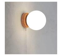 GWJKG Creative Illumination Globe - Wood Grain Wall Mount