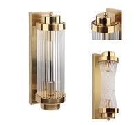 GWJKG Crystal Art Deco Wall Lamp for Living Room, Bedroom, Bathroom Hallway, 110-, Height 40cm - Elegant Indoor Decor