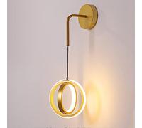 GWJKG Decorative 20W Light in Gold Aluminum Warm White 3000K Living Room Bedroom Hallway Indoor Wall Lamp for Corridor and Stairs