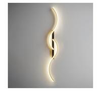 GWJKG Dimmable Linear Fixture with Remote Control Contemporary Wave Wall Lamp for Living Room Bedroom or Hallway Adjustable Pendant Light Feature