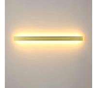 GWJKG Dimmable Wall Minimalist Black Gold Linear Corner Light for Bedroom, Living Room, Bathroom, Hallway - 100CM Wall-Mounted Strip