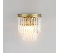 GWJKG Elegant European Gold - Luxurious Metal Bathroom Vanity Light Fixture, Stunning Crystal Wall Lights for Home Decor and Ambiance Enhancement.