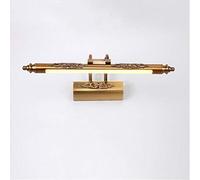 GWJKG European Style Wall Light for Bathroom Kitchen Hallway & Outside Porch Retro Cosmetic Mirror Lamp in White (8W L50CM)