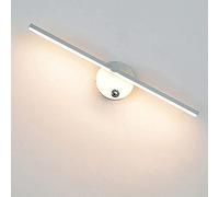 GWJKG for Bathroom and Dressing Table Dimmable Wall Lamp with Rotatable Mirror Front Chandelier Light