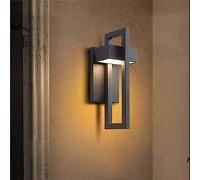 GWJKG Geometric Wall IP65 Waterproof Garden Lights Porch Entryway Doorway Warm Light Fixture for Outdoor Decoration 420 Lumens