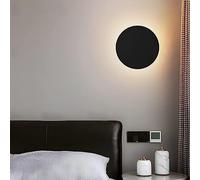 GWJKG Gold Fixture Hallway Bedroom Living Room Round Black Flush Mount Ceiling Light Warm White 3200K Indoor Wall Lamp for Door Porch Stylish and Energy Efficient