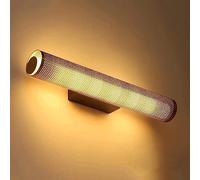 GWJKG Gold Mesh Shade 15.7 Inch 9W Vanity Mirror Light Fixture for Bathroom Industrial Wall Mounted Lamp with 3000K Warm White