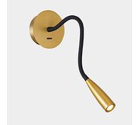 GWJKG Gooseneck Bronze Wall Lamp Adjustable Reading Light with Ship Switch, Perfect for Bedroom, Office, Study, Kids Room - Stylish Wall-Mounted