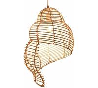 GWJKG Handmade Boho Rattan Pendant Light Shade - Natural Beige Woven Lampshade for Indoor Hanging Lighting (/ Included)