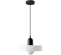 GWJKG Hanging Light Fixture Mid Century Glass Pendant Colorful Dome - Adjustable Iron Chandelier Compatible with Bedroom, Dining Room, Kitchen Island,Pendant Lighting Ceiling