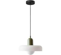GWJKG Hanging Light Fixture Mid Century Glass Pendant Colorful Dome - Adjustable Iron Chandelier Compatible with Bedroom, Dining Room, Kitchen Island,Pendant Lighting Ceiling