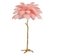 GWJKG Inch Resin Feather 35 Pieces Real Ostrich Feathers, Floor Lamp Bedroom and Office Suitable for Living Room, Dormitory, Office,(Pink)