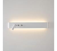 GWJKG Indoor Rotatable Spot Light Up Down Bedroom Lights with Double Bedside Lamp Warm Aluminum Matte Wall (White 62)