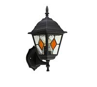 GWJKG Industrial Aluminum Lamp with Vintage Glass Shade - Retro Outdoor Lighting Fixtures