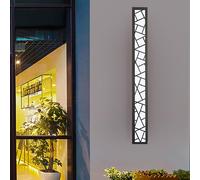 GWJKG IP65 Outdoor Dimmable Wall Lights with Remote Control Black for Porch, Garden, Garage, and Terrace - 120CM 68W Acrylic Indoor/Outdoor