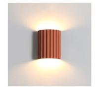 GWJKG Lamp - Classical LED with 2-Light Up and Down Indoor Lighting Fixture Bedroom Bedside Lamps White Living Room Hallway Wall Mount Orange Green Gray (C,Led