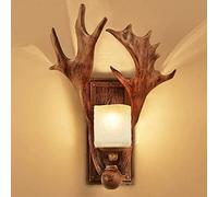 GWJKG Lámpara Retro Antantería Ligera Industrial Estilo INSUMBLE COMENTE Dormitorio Aisillo Cabeza Ciervo Decorativo para Isla la Cocina/decoración del hogar, Luces de Pared