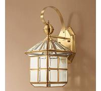 GWJKG Lampe Applique extérieure étanche Avec abat-jour en verre Transparent, lanterne murale d'extérieur for Porche Patio Maison, lampes de Garage Appliques murales