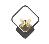 GWJKG Lampe Applique murale Fer Papillon, éclairage décoratif d'intérieur, abat-jour en Cristal créatif for la Maison l'extérieur, décorations d'halloween Appliques murales