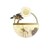 GWJKG Lampe circulaire colorée en émail Vintage, Applique murale for Couloir, escalier, Chambre à Coucher, décoration de Chevet Appliques murales (Color : A)