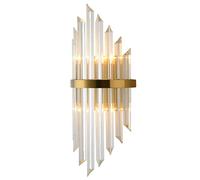 GWJKG Lampe Moderne en Fer forgé Triangle verre Cristal Bande Chambre Couloir Fond mur créatif décoratif éclairage Applique murale Appliques murales (Size : B)