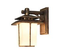 GWJKG Lampe murale Industrial Waterproof Outdoor European Fashion Glass Umbrella Lamps, Rustic Outer Wall Retro Lights, Porch Made of Metal for farmhouses Luminaires extérieurs Color B