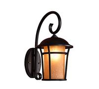 GWJKG Lampe murale Lamps Rustic Outdoor as a Porch Lamp Mount, Waterproof Exterior Wall Light, Brown Finish with Frosted Glass for Front Door Garage Patio Luminaires extérieurs