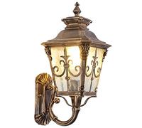 GWJKG Lampe murale LED Wall Weatherproof IP65 Light, E27 Socket Screen Lamp Outdoor Lace Path Paths Lawn Garden Pool Luminaires extérieurs Color : Bronz
