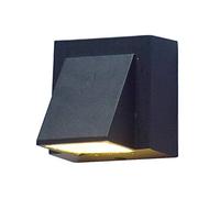 GWJKG Lampe murale Lights, Exterior Lantern, Lamp, Pathway Post Lighting Fixture, Pillar in Black Finish with Seeded Glass Outdoor Wall Light Luminaires extérieurs