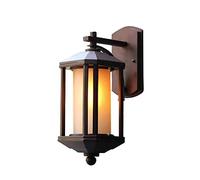 GWJKG Lampe murale Lights Retro housing Made of Aluminum Die Casting in Bronze, Waterproof with Clear, Hammered Glass, Rustic Outer Light Outdoor Wall