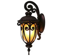 GWJKG Lampe Murale Outdoor Lights Fixtures Aluminum Metal Exterior Wall Lamp Brown Finish Waterproof with Glass Shade for House Patio Garden Luminaires extérieurs