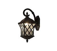 GWJKG Lampe murale Outdoor Wall Chandelier IP54 Waterproof Pendant Light Die-Cast Aluminum Hanging Lamp Imitation Marble Lampshade E27 Lighting Fixture Suitable for Courtyard Garden Corridor