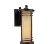 GWJKG Lampe Murale Wall Metal Chandelier Outdoor Waterproof Pendant Light Chinese Style Balcony Corridor Courtyard Hanging Lamp Lighting Fixture Glass Lampshade Luminaires extérieurs