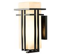 GWJKG Lampe murale Waterproof Exterior Clear Glass Lantern E27 Black Metal Light, Plug-in Wall Lighting Lamp for Front Door, Terrace, House, Garage Luminaires extérieurs (Size