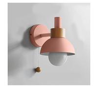 GWJKG Lampes murales Appliques Éclairage Mural Nordic Wall Eclairage, Flambeau Moderne Forme Couleur Industriel 1 Tête Lampe Murale Avec Boule Chaîne tir à la Ferme for Salle de