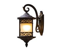 GWJKG Lamps as a Veranda Lighting Body Wall Mount Weather and Rust-Resistant Black Finish with Frosted Glass for Outdoor Porch Garage Entrance