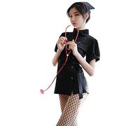 GWJKG Lingerie for Women Lady Nurse Costume Role Playing Nurse Miniskirt Uniform