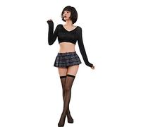 GWJKG Lingerie Pleated Short Skirt JK Student Uniform Sweater Lingerie Set