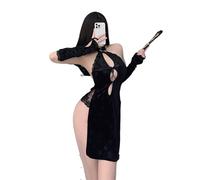 GWJKG Lingerie Qipao Costume Cheongsam Dress For Women Anime Babydoll Suit Chinese Style Cheongsam