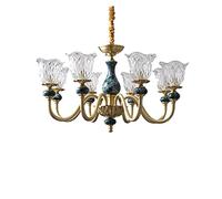 GWJKG Lustres LED Cristal plafond Moderne Table Salle à Manger de Chambre en verre Éclairage éclairé pour le Salon Color 10 lig