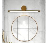 GWJKG Luxury American Gold Mirror Front Chandelier Lamp for Home Dormitory Waterproof Makeup Museum Art Display Bedside Wall Light
