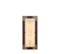 GWJKG Luxury Chinese Style Wall Light, Unique Bedroom Accent with Wood and Copper Elements