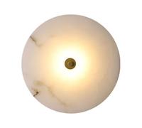 GWJKG Marble Lamp 3000K Decorative Wall Lights for Living Room, Bedroom, Bathroom Hallway Stylish Round Gold Finish - 32cm